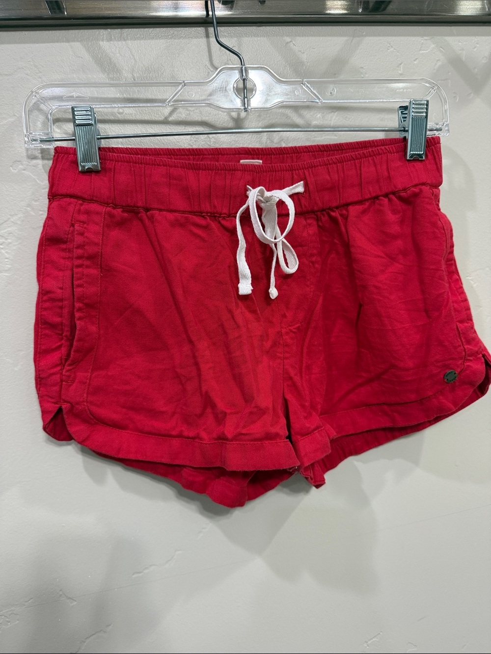 Roxy Women's Red Drawstring Lounge Shorts